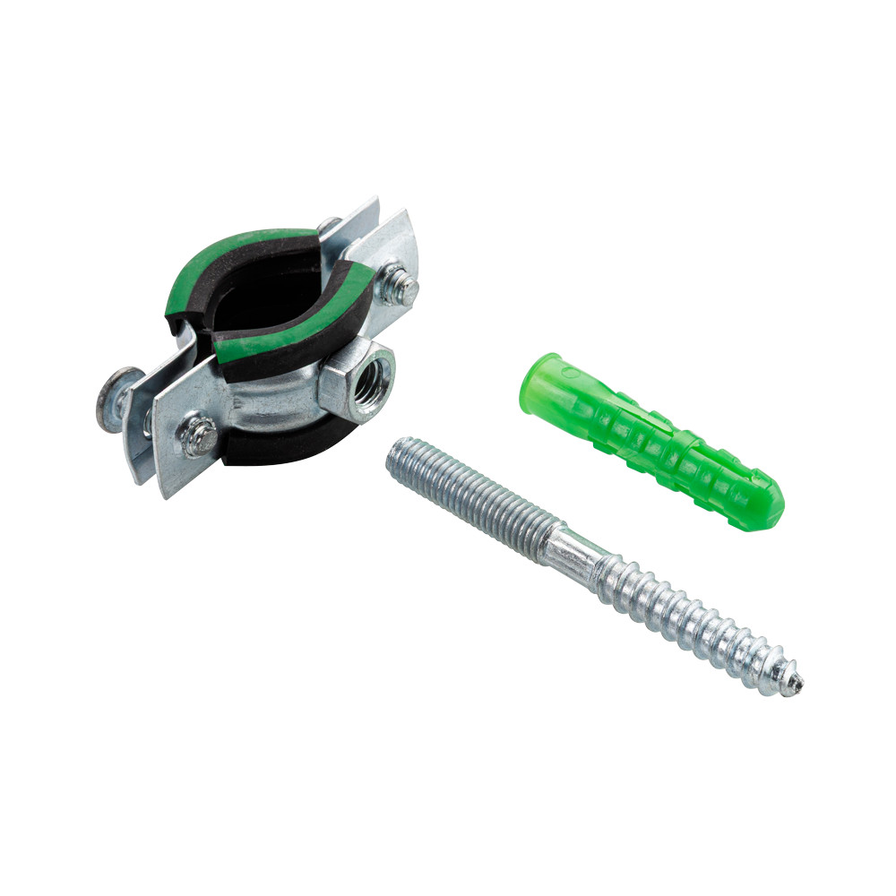 Хомут с резиновым уплотнением в комплекте со шпилькой RH