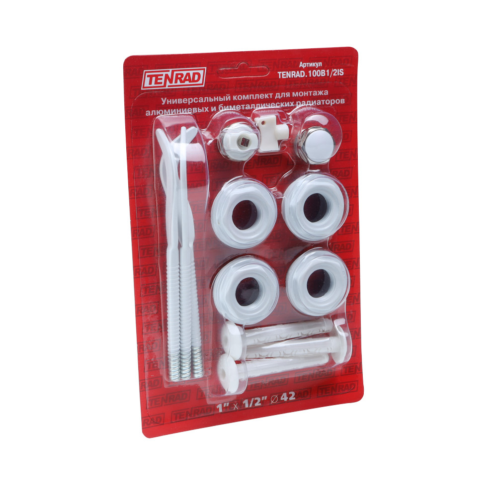Комплект для монтажа радиаторов с тремя кронштейнами, 1/2