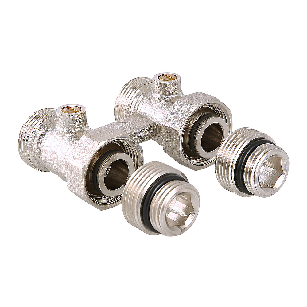 Узел для нижнего подключения радиатора (комплект) VT.345K.N