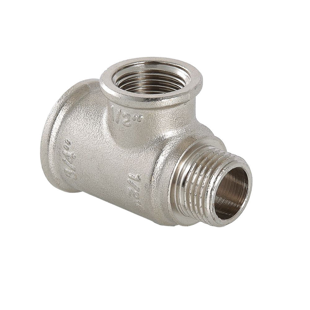 Фитинг резьбовой – тройник с переходом на наружную резьбу  VTr.134.RN