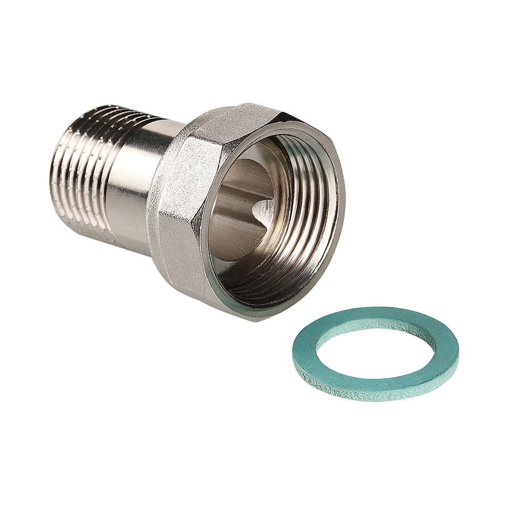 Резьбовой фитинг – полусгон с накидной гайкой и наружной резьбой VTr.613.N