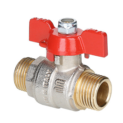 Кран шаровой ENOLGAS BASIC с ручкой-бабочкой и наружной резьбой S.219