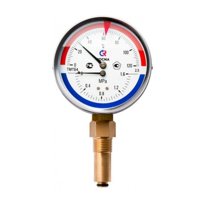 Термоманометр TMTБ-41P с нижним подключением TMTБ-41P