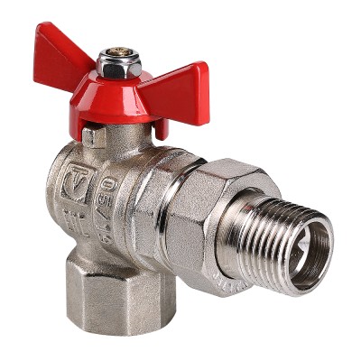 Кран шаровой VALTEC BASE угловой с полусгоном VT.228.N