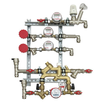 Квартирная станция для систем отопления и водоснабжения с рециркуляцией ГВС VT.NM.GFR